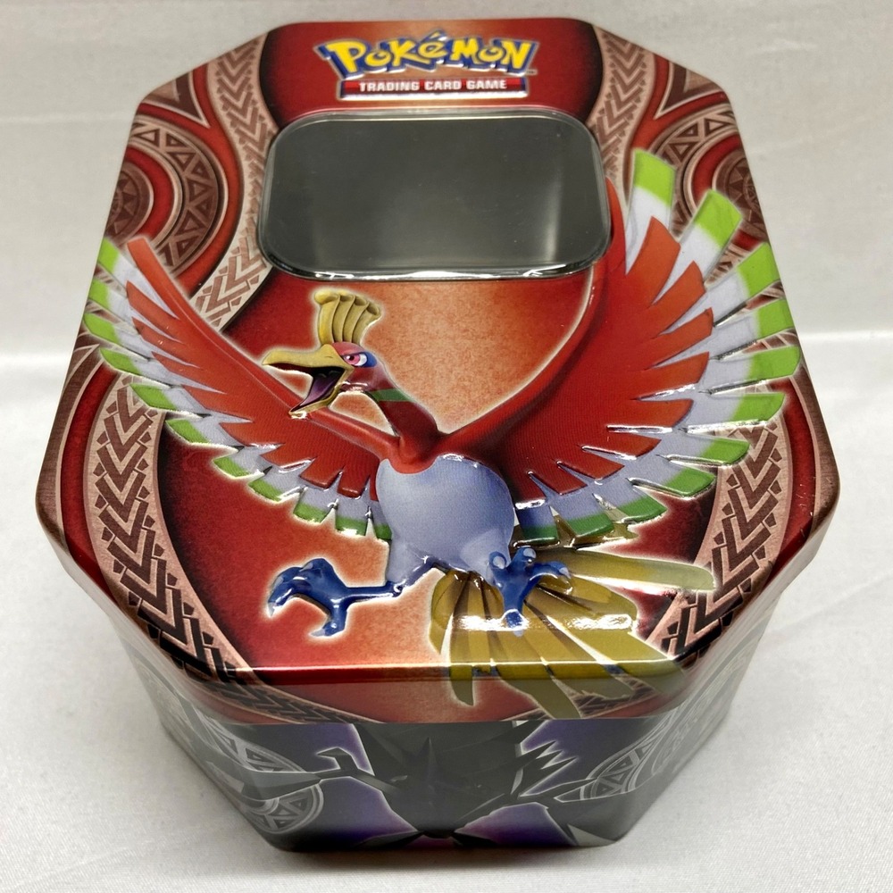 Pokemon Tin 2017 Mysterious Powers Ho-Oh GX Collectible TCG Empty Card Case Only